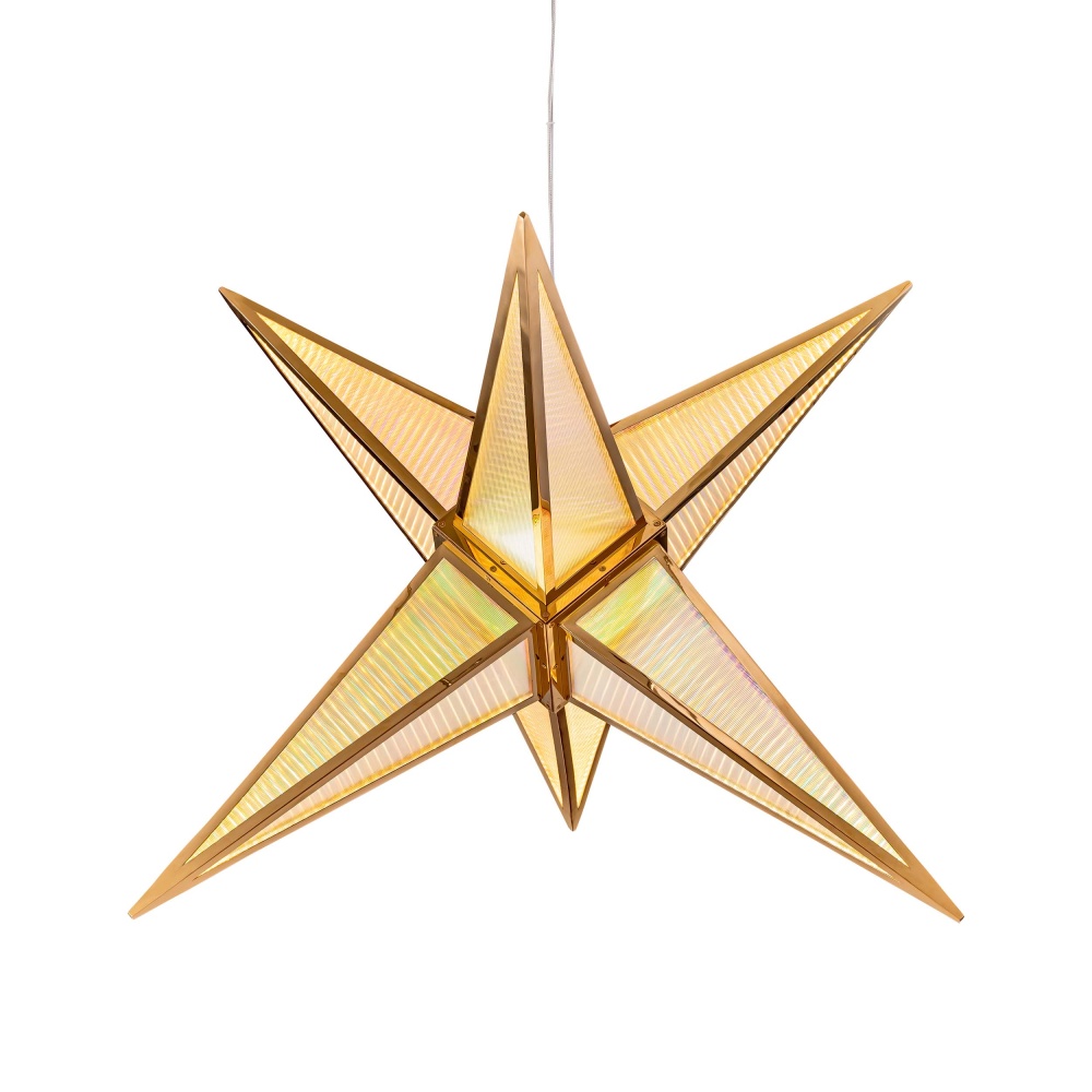 Ziva by Golden Lighting Spectrum Integrated LED 29in Pendant in Rose Gold